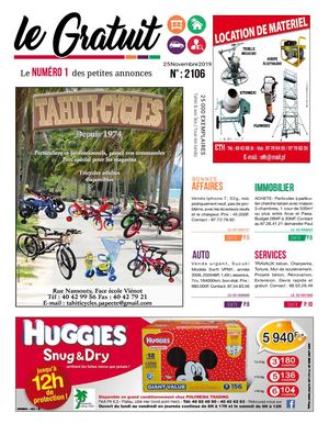 Le Gratuit 2106 du 25/11/2019