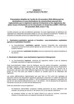 03 Annexe 1 - Flash DGALN N° 02 2017 - Présentation Détaillée De Larrêté.