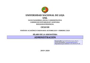 Sílabo Administración