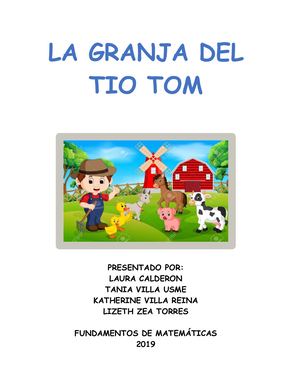 Cuento "La granja del tio Tom