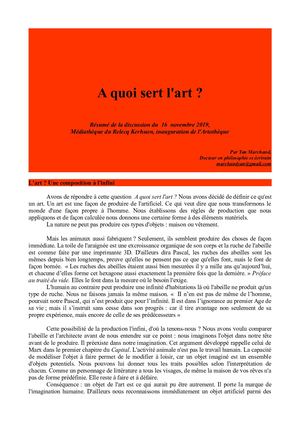 A Quoi Sert L'art