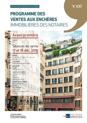 Programme des ventes aux enchères des 17 et 18 décembre 2019