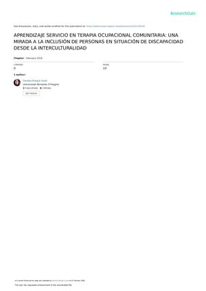 Aprendizaje Servicio Terapia