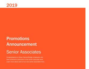 2019 Promotions Senior Associates
