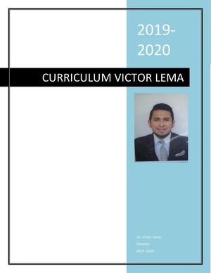 Curriculum Victor Lema