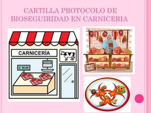 Cartilla De Protocolode Bioseguridad Para Carniceria