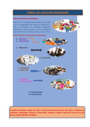 Perfil Del Docente Mediador Infografia
