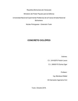Ensayo De Concreto Ciclopeo