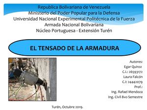 Tensado De La Armadura