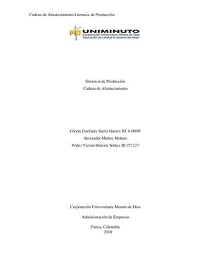 Cadena Abastecimiento