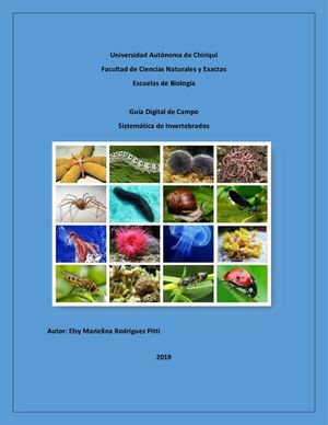 Guia Visual de Invertebrados por  Elsy Rodriguez