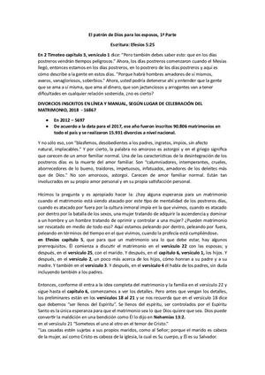 El Patrón De Dios Para Los Esposos