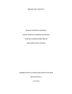 Proceso Del Docente