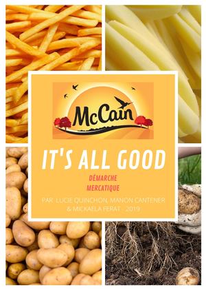 Mccain : Démarche mercatique