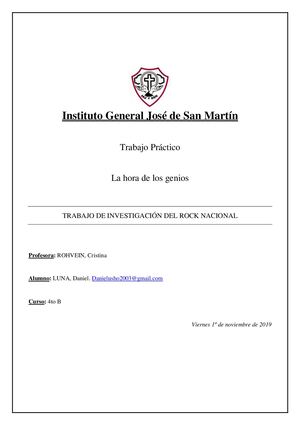 Historia Del Rock Luna Daniel