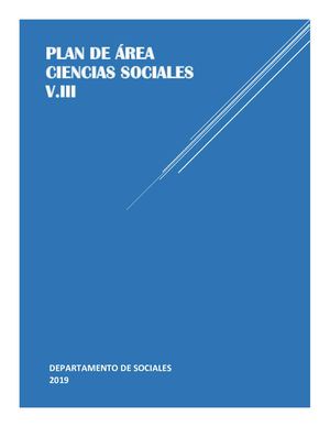 PLAN DE ÁREA SOCIALES 2019 V. III
