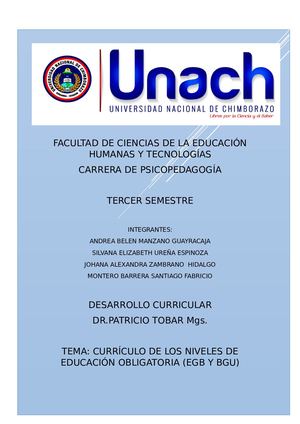 Desarrollo Curricular Grupo8