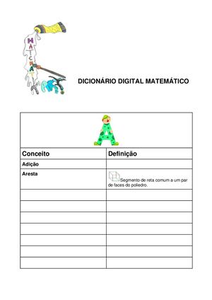 Dicionário Digital Matemático
