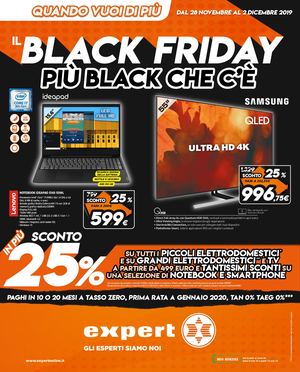 VOLANTINO DIGITALE EXPERT BLACK FRIDAY 2019