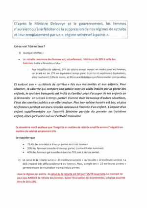 Calaméo - Les femmes et la réforme des retraites