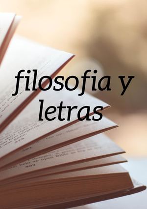 Filosofia Y Letras C