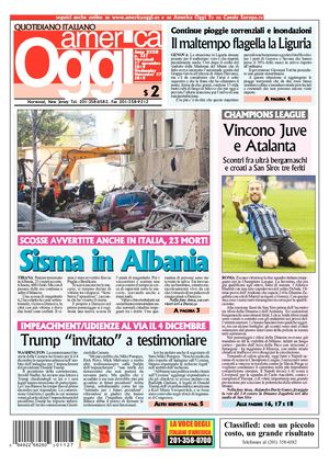 America Oggi 27 Novembre 2019