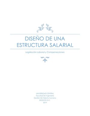 Diseño De Una Estructura Salarial