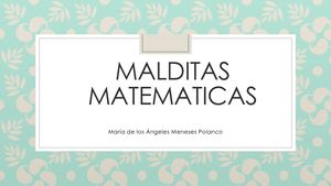 Resumen Malditas Matematicas