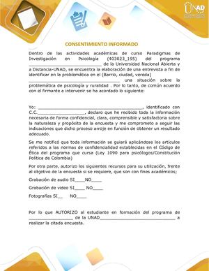 Consentimiento Informado