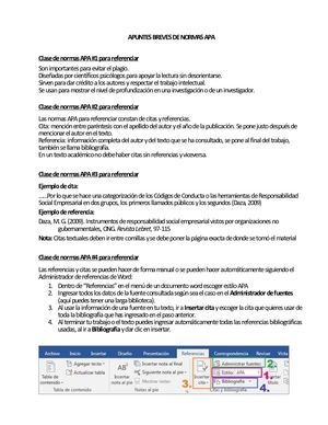 Clases De Normas Apa 2