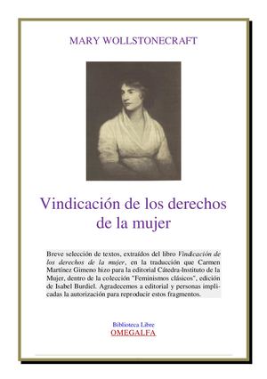 Vindicacion Derechos Mujer 1792