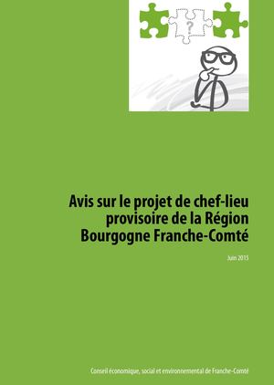 Avis sur le chef lieu provisoire de la Région BFC