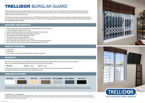 Trellidor - Burglar Guard Window Brochure