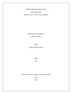 Cartilla De Habilidades Para La Vida