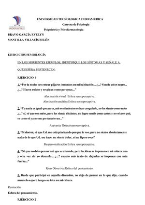 Ejercicios Psiquiatria