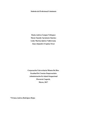 Simbolo Profesional Uniminuto Diana Maria Leid&Alejandro Proyecto De Vida