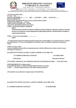 VERBALE Scuola Famiglia 21 10