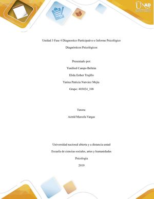Informe Psicologico Y Propuesta De Inetrvención Grupo 403024 108