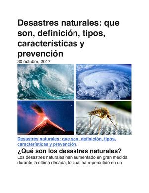 Desastres Naturales