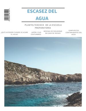 Revista Escasez Del Agua