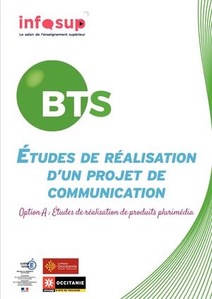 Bts ÉTudes De Réalisation D'un Projet De Communication Option A