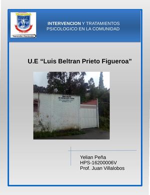 intervencion comunitaria