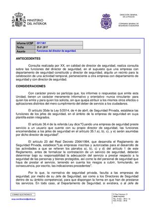 Calaméo - 2017 001 Funciones Del Director De Seguridad