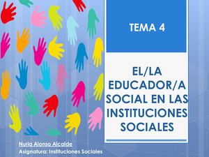 Tema 4 Instituciones Sociales Actualidado 18