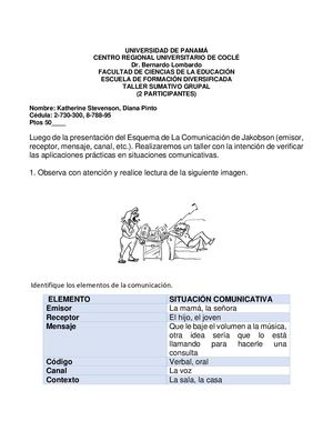 Taller - Elementos de la comunicación