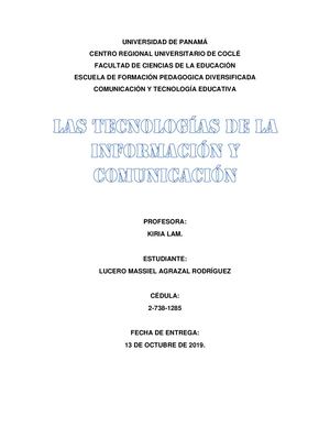 Las Tecnologías de la Información y Comunicación