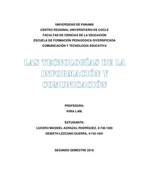 Las Tecnologías De La Información Y La Comunicación