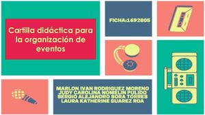 Cartilla Organizar Eventos