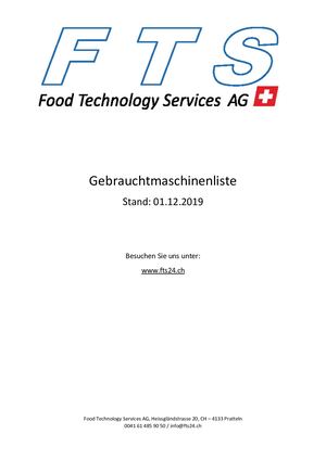 Gebrauchtmaschinenliste