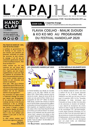 Le Journal de l'APAJH 44 // N°205 Novembre-Décembre 2019